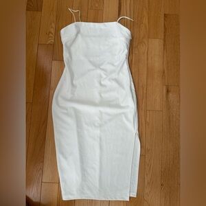 Elegant White Spaghetti Strap  Dress by Princess Polly